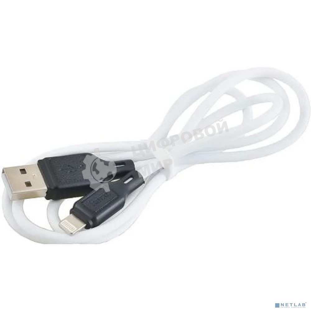 Кабель USB HOCO X90 Lightning/ 1m/ 2,4A/ Силикон/ White