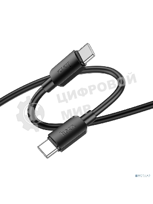 Кабель USB2.0 Hoco Type-C/Type-C, 3A, 60Вт, X96, 1м, черный, коробка