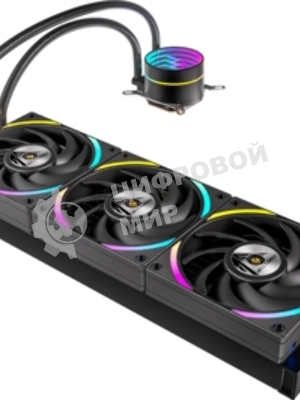 Кулер с водяным охлаждением Formula V Line ICE JET GLOW 360 WH, 360мм, 3x120мм, ARGB fans, LGA115X/1200/1700/1851, AM4/AM5