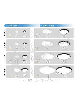 Потолочный светодиодный светильник Ambrella light FV5538 BK черный LED 90W 4200K D600*58 (Без ПДУ)