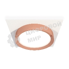 Комплект встраиваемого светильника Ambrella light XC8061006 SWH/PPG белый песок/золото розовое полированное GX53 (C8061, N8126)