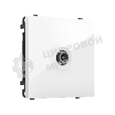 MS113010 Комплект механизма TV розетки оконечной SIGMA Белый глянец 50-870 MHz 1dB QUANT PRO (SP1130, PR202)