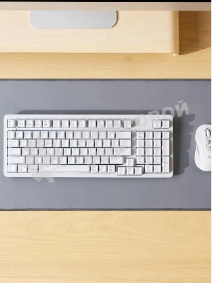 Клавиатура Logitech K868 гибридная, USB Type-A, Bluetooth, радиоканал, белый
