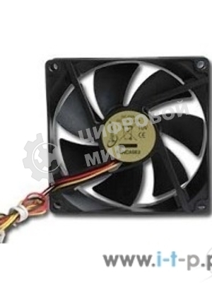 Вентилятор для корпуса Gembird черный, 90 мм, 2500 об/мин, 26 дБ, 3 pin