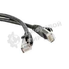 Патч-корд Lanmaster LSZH UTP кат.5e, 1.5 м, черный