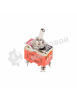 Тумблер Rexant 250V 15А (4c) ON-OFF двухполюсный (KN-201) (в упак. 1шт.)