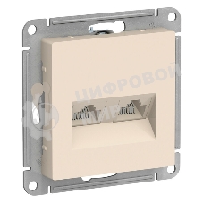 Механизм розетки компьютерной 2-м AtlasDesign RJ45 кат.5E беж.