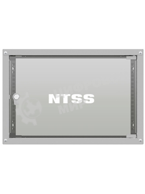 Шкаф коммутационный NTSS LIME (NTSS-WL6U5535GS) настенный 6U 550x350 мм пер. дв. стекл несъемн. бок. пан. 30 кг серый 8.3 кг 110 град. IP20