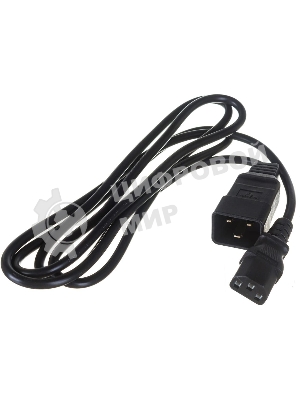 Шнур питания Lanmaster С13-C20, 3х0.75, 220В, 10А, черный, 2 метра