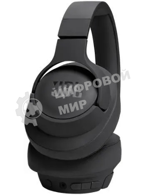 Беспроводные/проводные наушники JBL Tune 720BT черный, полноразмерные, Bluetooth + проводной, быстрая зарядка