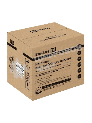Источник бесперебойного питания (инвертор, синус, для котла) ExeGate SineTower SZ-3000.LCD.AVR.3SH.1C13.RJ.USB 3000VA/2400W, чистая синусоида, LCD дисплей, AVR, 3хSchuko+1хC13, RJ45/11, USB, линейно-интерактивный, внешняя батарея 48В до 250А·ч ( поставляется отдельно), черный
