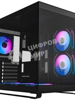 Компьютерный корпус Ocypus Iota C70 BK ARGB ATX/win/black/6 ARGB fans/no PSU/Tempered Glass
