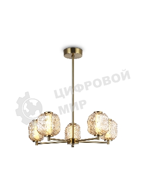 Светильник Ambrella light LH30104/5 SB/TI бронза/янтарь 27W 3000K D660*700