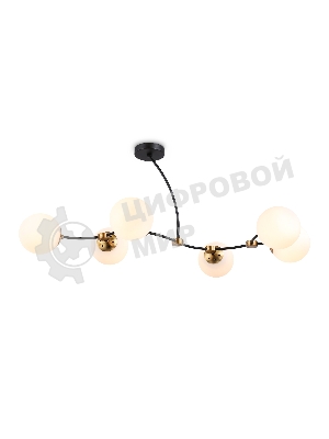 Светитльник Ambrella Light TR2555/6 BK/SB черный/бронза E27/6 max 60W 1160*600*450