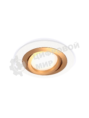 Комплект встраиваемого поворотного светильника Ambrella light XC7621083 SWH/PYG белый песок/золото желтое полированное MR16 GU5.3 (C7621, N7004)