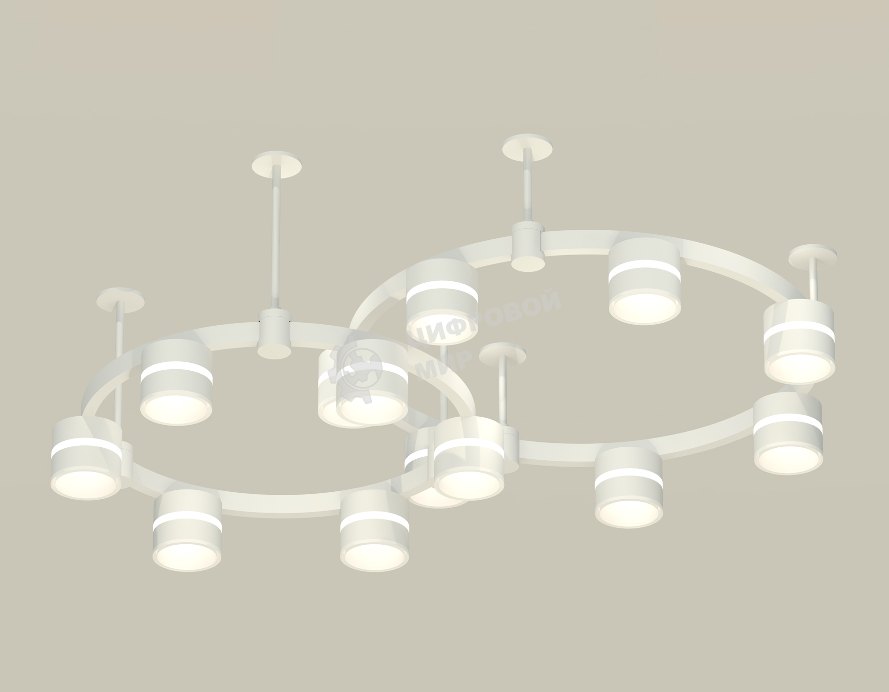 Светильник Ambrella light XR92211001/13 SWH/FR белый песок/белый матовый GX53 (A9221, A9226, C9236, C9231, N8444)