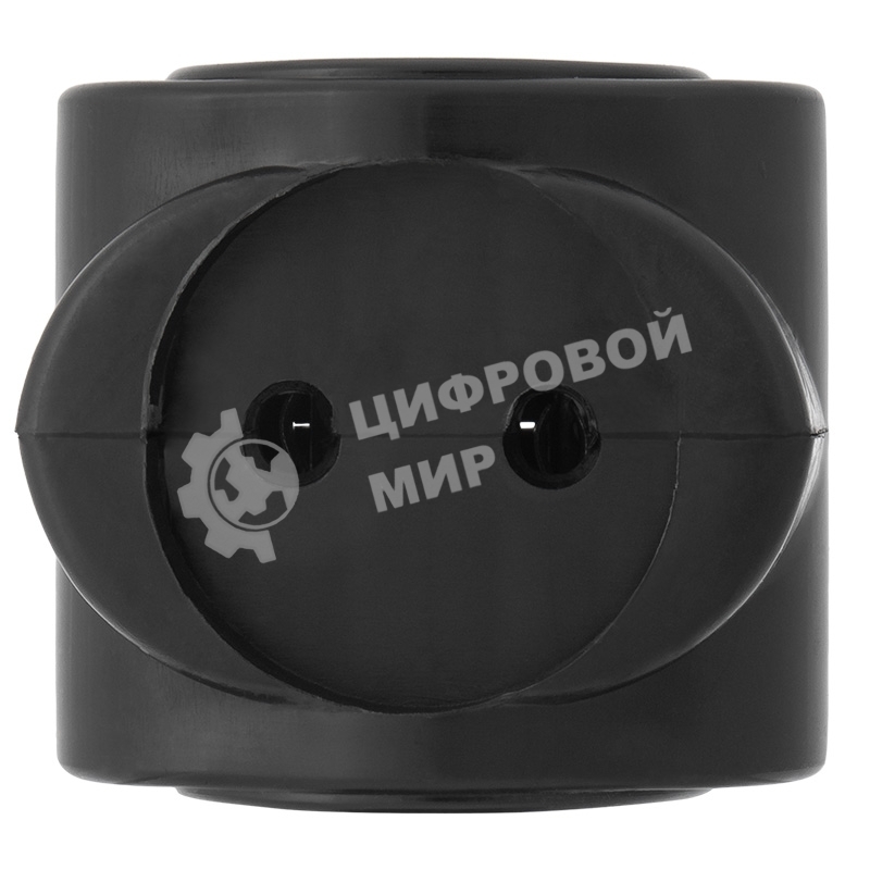 Тройник электрический Rexant биметалл 220 В 6 А черный