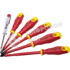 Набор STAYER PROFI ELECTRO 25145-H6_z01диэлектрические. тестер. 100-250В. Cr-V. 6шт