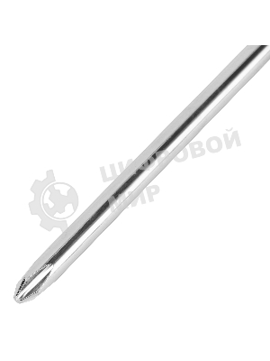 Отвертка Sparta PH2х100 мм, углеродистая сталь, черная пластиковая рукоятка