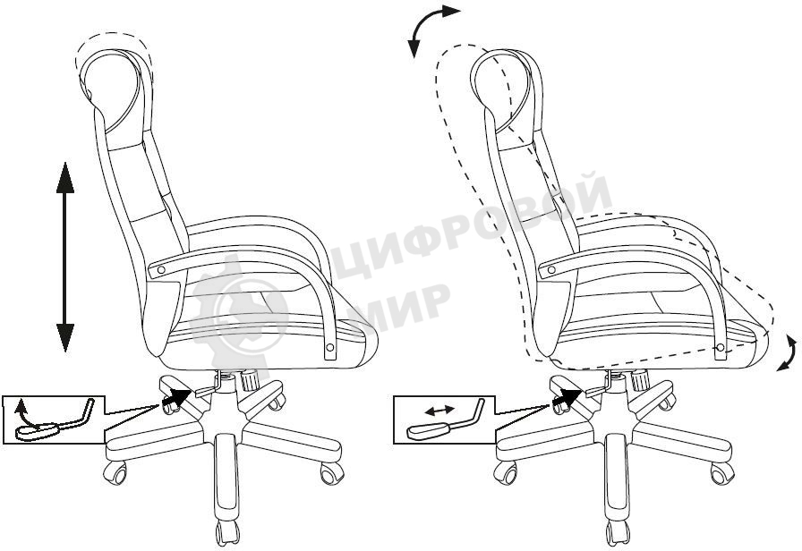 Кресло руководителя Бюрократ T-9928WALNUT Fabric Italia Green зеленый, крестов. металл/дерево
