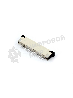 Разъем FPC Half Coverage Top Contact 1.0K-BS-16PWB 16 pin высота 2мм шаг 1мм