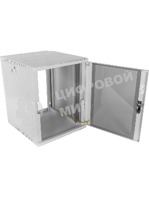 Шкаф ЦМО телекоммуникационный настенный сварной 12U (600 500) съемные стенки, дверь стекло