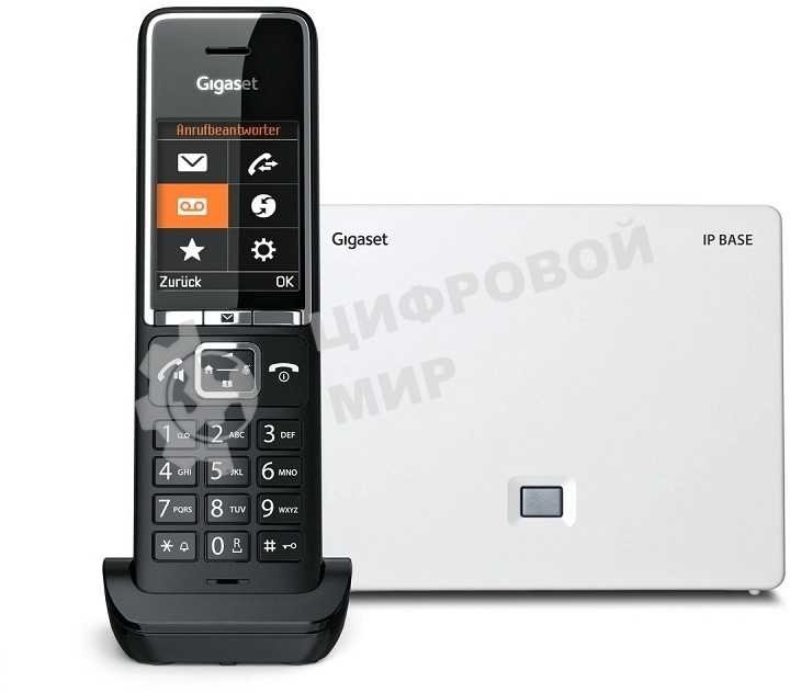 Телефон IP Gigaset Comfort 550A IP BASE Rus черный (S30852-H3037-R104)
