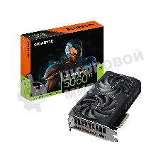 Видеокарта Gigabyte GeForce RTX 5060 Ti Windforce, NVIDIA RTX 5060 Ti, 8 ГБ GDDR7, 128 бит, PCI-e 5.0, 1xHDMI, 3xDP, 2572 МГц