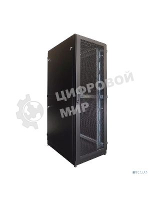 Шкаф серверный напольный 42U (800 1000) двойные перфорированные двери 2 шт., черный