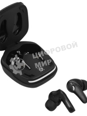 Наушники TWS Defender CyberDots 285 черный, внутриканальные, Bluetooth, светодиодная подсветка, до 4 ч