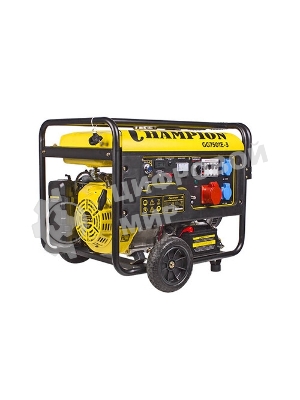 Бензоэлектростанция CHAMPION GG7501E-3 380В 7.5кВт 25л 87кг 2.5л/ч 12V эл.старт