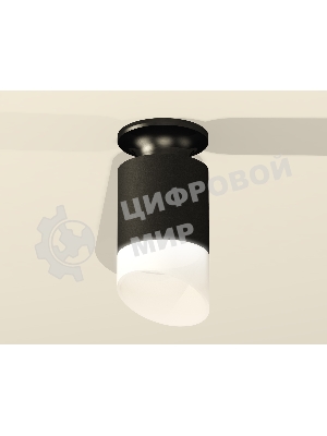 Светильник Ambrella Light XS6302112 SBK/PBK/FR черный песок/черный полированный/белый матовый MR16 GU5.3 (N6902, C6302, N6256)