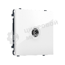 MS113030 Комплект механизма TV розетки проходной SIGMA Белый глянец 5-1000 MHz 4dB QUANT PRO (SP1130, PR211)