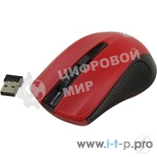Мышь беспроводная Defender Accura MM-935 красный, 1600 dpi, радиоканал, USB, кнопки - 4