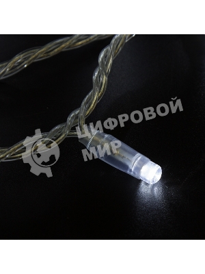 Гирлянда Neon-night Нить 10м, с эффектом мерцания, прозрачный ПВХ, 24В, белый