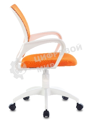 Кресло Бюрократ CH-W695NLT TW-38-3 TW-96-1 оранжевый, сетка/ткань, 120 кг, механизм качания