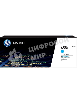 Картридж лазерный HP 658X W2001X голубой для HP CLJ Enterprise M751 (28000 стр.)
