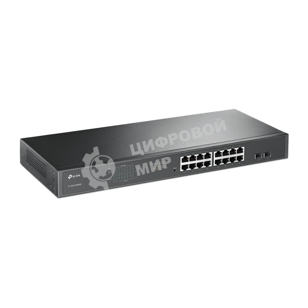 Коммутатор 16-port Gigabit PoE Easy Smart switch, 802.3af on ports 1-16, PoE budget 192 watts, desktop and rack-mountable