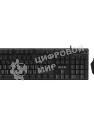 Комплект клавиатура+мышь Defender Alion GS-987 проводной, USB, 2400 DPI, чёрный