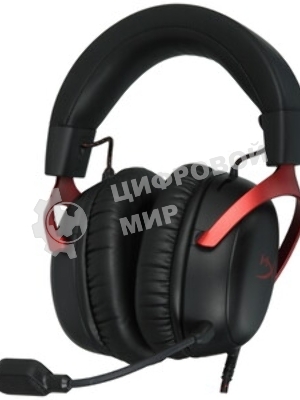 Гарнитура HyperX Cloud III чёрный-красный, проводная, 3.5 мм
