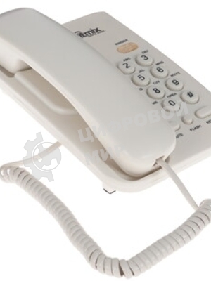 Телефон проводной Ritmix RT-311 белый