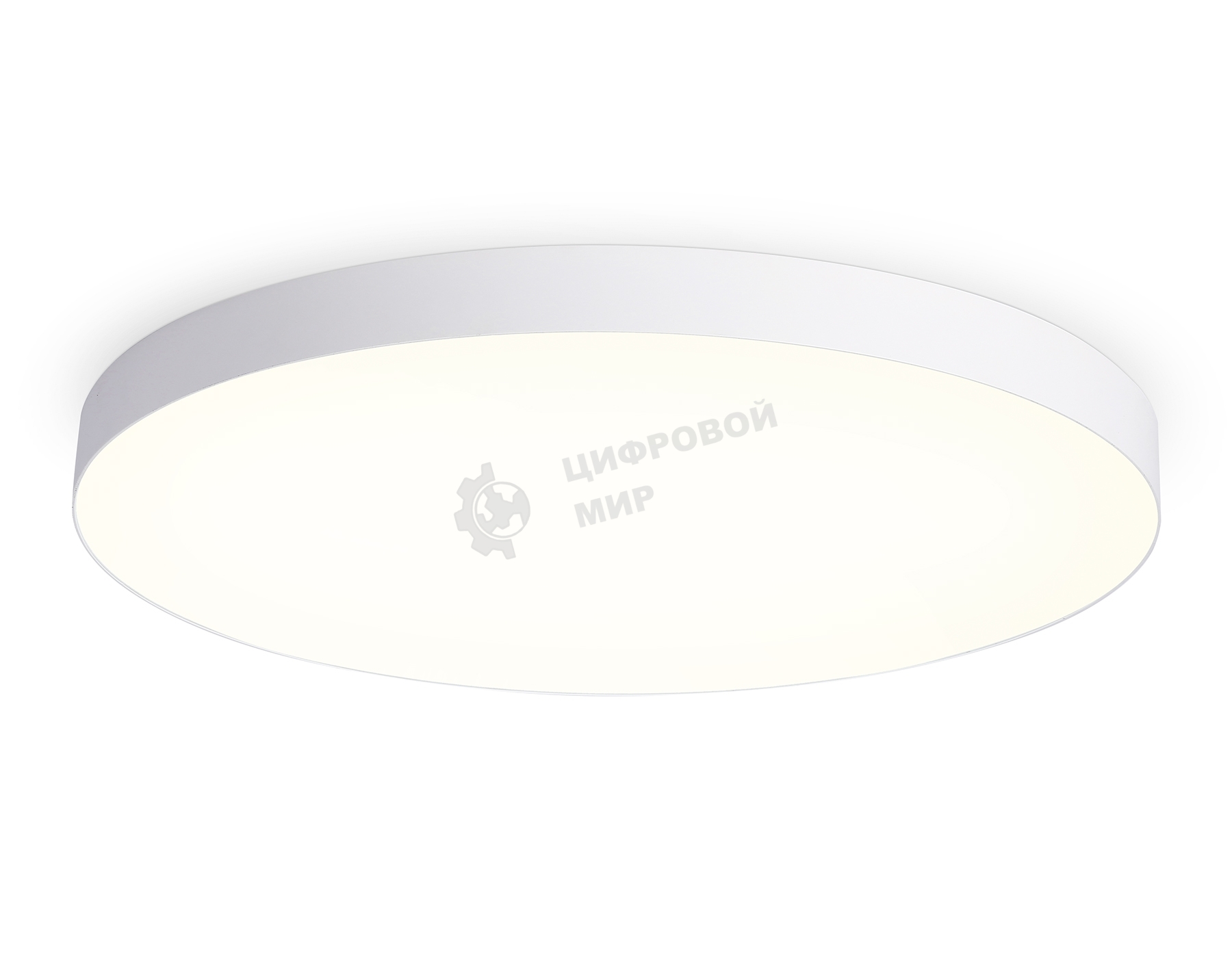 Потолочный светодиодный светильник Ambrella light FV5539 WH белый LED 130W 3000K D800*58 (Без ПДУ)