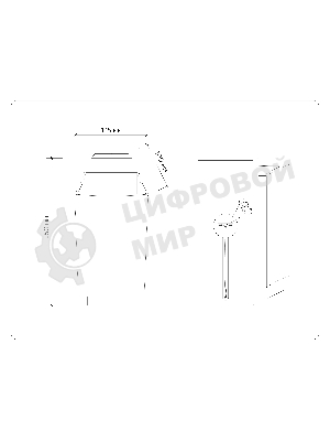 Светильник Ambrella light TR83122 LW/FR светлое дерево/белый матовый E27 max 40W 250*125*100