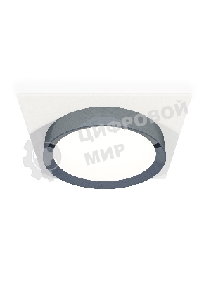 Комплект встраиваемого светильника Ambrella light XC8061007 SWH/PPH белый песок/графит полированный GX53 (C8061, N8133)