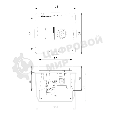 Розетка ТВ+Ethernet RJ-45 6 cat.(слоновая кость)