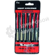 Набор надфилей Matrix алмазных 140х70х3 6шт master