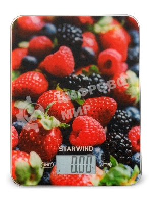 Весы кухонные Starwind SSK3355 макс. вес: 5 кг, рисунок/ягоды