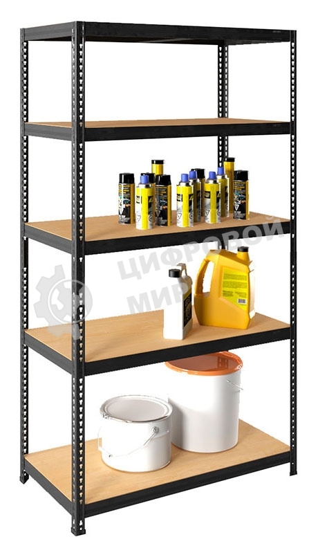 Стеллаж Практик SBL 180KD пол.:5 разборная 1803x900x400мм антрацит (S24499373309)