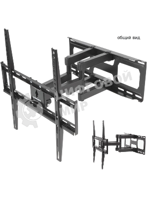 Кронштейн для ТВ ARM MEDIA COBRA-51 черный (max VESA 400x400 мм., настенный, наклонно-поворотный, max 35 кг)