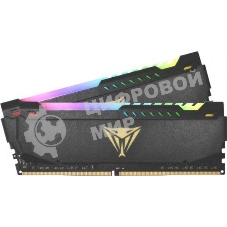 Оперативная память Patriot Viper Steel, DDR4, 64GB (2x32GB), 3200MHz, CL18, DIMM, с радиатором, RGB, черный